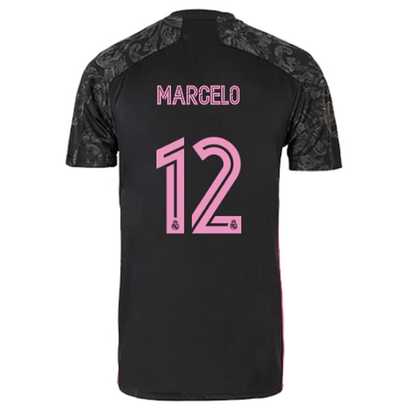 Maglia Real Madrid Third NO.12 Marcelo 20/21 Nero